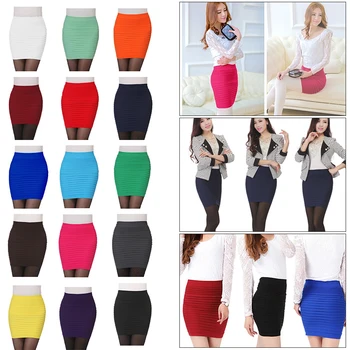 

Simple Cute Design Sexy Women Candy Color Vogue A line Stretch Clubwear Mini Pencil Skirt Fitted Slim Tight Shorts Femme Skirt