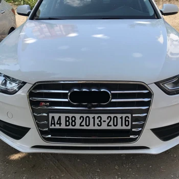 

12 pieces For Audi A4 B8 2013-2015 Front Bumper Middle Grill Grids Trim Strips Car Styling Exterior Accessories Sticker