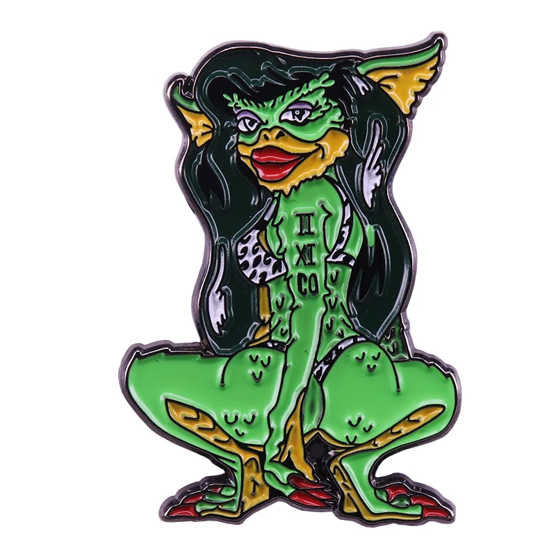 Gremlins Грета Эмаль Булавка Сексуальная Женская значок Ретро 80s фильм ужасов брошь волшебный Рождественский подарок