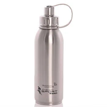 

Thermal Water Bottle Sports Stainless Steel Double Wall Portable Outdoor Vacuum InsulationFlasks 800ML/1000ML W