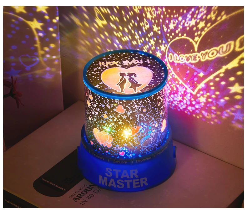 Luzes da Noite Luzes da Noite de Emergência Estrela Projetor Criativo Romântico Bonito de Emergência Crianças Led Quarto Suprimentos De50yd 9 Luzes noturnas