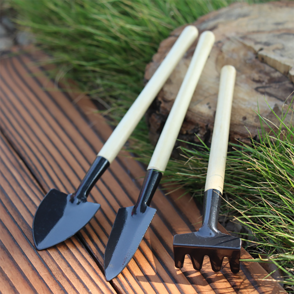 3Pcs/Pack Mini Garden Shovel Gardening Hand Gadgets Succulent Bonsai Potted Planting Transplanting Weeding Cultivating Tool