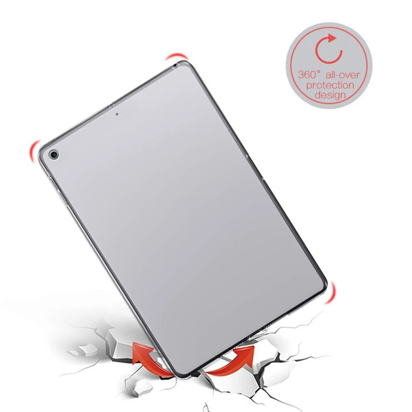 Для iPad 10,2 чехол Ударопрочный Мягкий ТПУ чехол для Apple iPad 10,2 7го поколения A2200 A2198 A2232 A2197 Funda A40