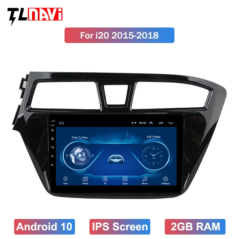 Android 10 Car Radio Multimedia Player For 2014 2015 1HYUNDAI I20 LHD 9 inch Touchscreen GPS Navigation Head Unit | Автомобили и