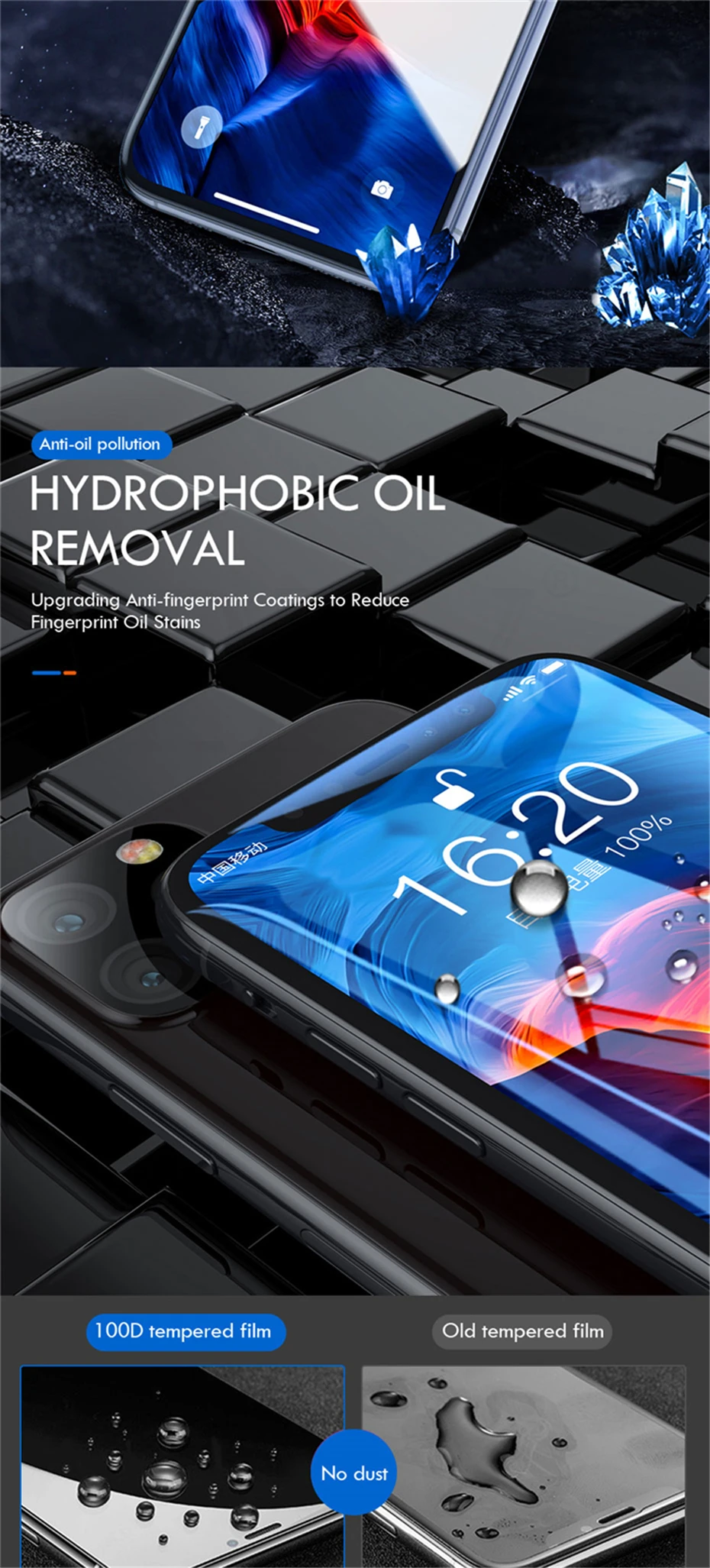 100D изогнутое полное покрытие Защитное стекло для iPhone 7 8 6 6S Plus закаленное защитное стекло для экрана iPhone 11 Pro XR XS Max