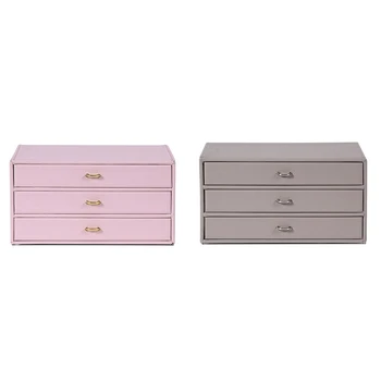 

Fashion Leather Jewelry Box Jewelry Package Storage Large Space Jewelry Organizer Case Ring Earring Necklace Bracelet