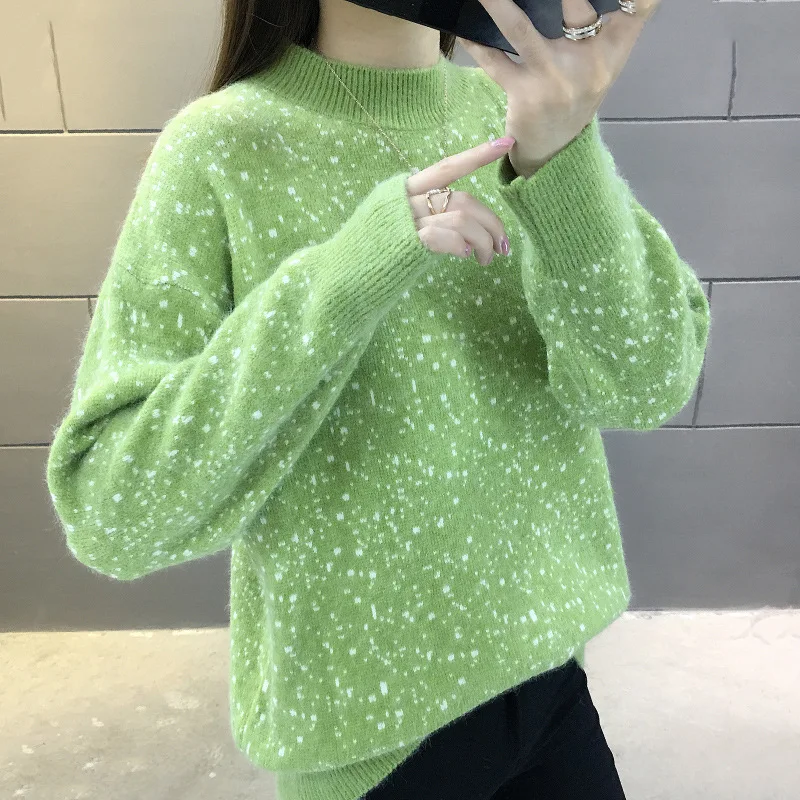 

New Korean version of lazy Pullover Sweater for women in autumn and winter