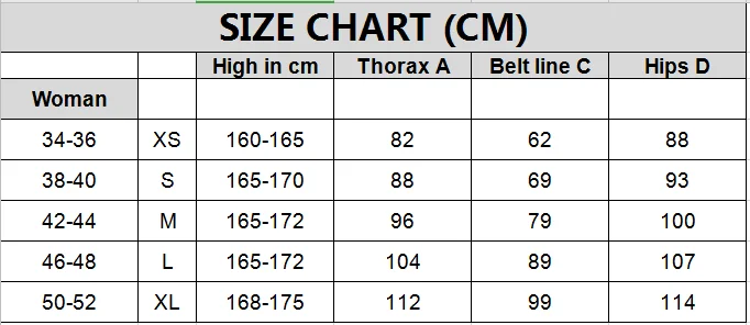 woman size