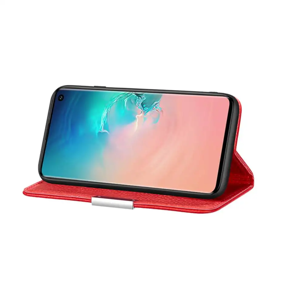 PU Leather Flip Case For Samsung S7 S8 S9 S10 J4 J6 Plus e Edge A10 A20 A30 A40 A50 A60 A70 A90 M40 Note 10 Pro Phone Case Cover
