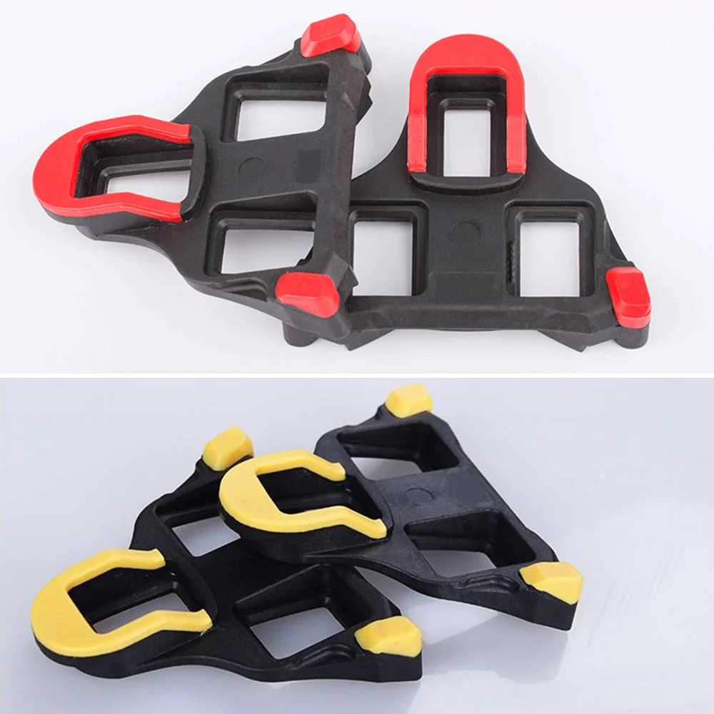 1pair Bicycle Self-locking Pedal Set Red Yellow Road Bike Pedal Cleats For Shimano SPD-SL SM-SH11 2pcs Bike Accessories BC0182 (13)