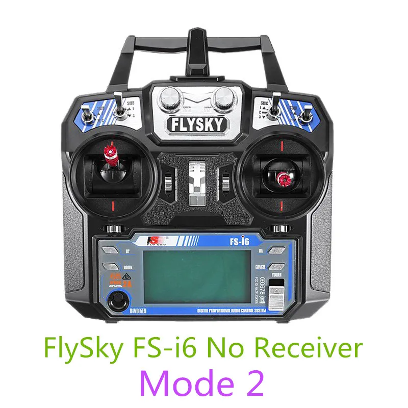 Flysky FS-i6X/FS-i6 2,4 GHz 10CH AFHDS 2A передатчик ж/X6B iA6b i-BUS A8S FS-iA10B приемник для радиоуправляемого дрона режим 1 Режим 2 - Цвет: FS-i6 Mode 2