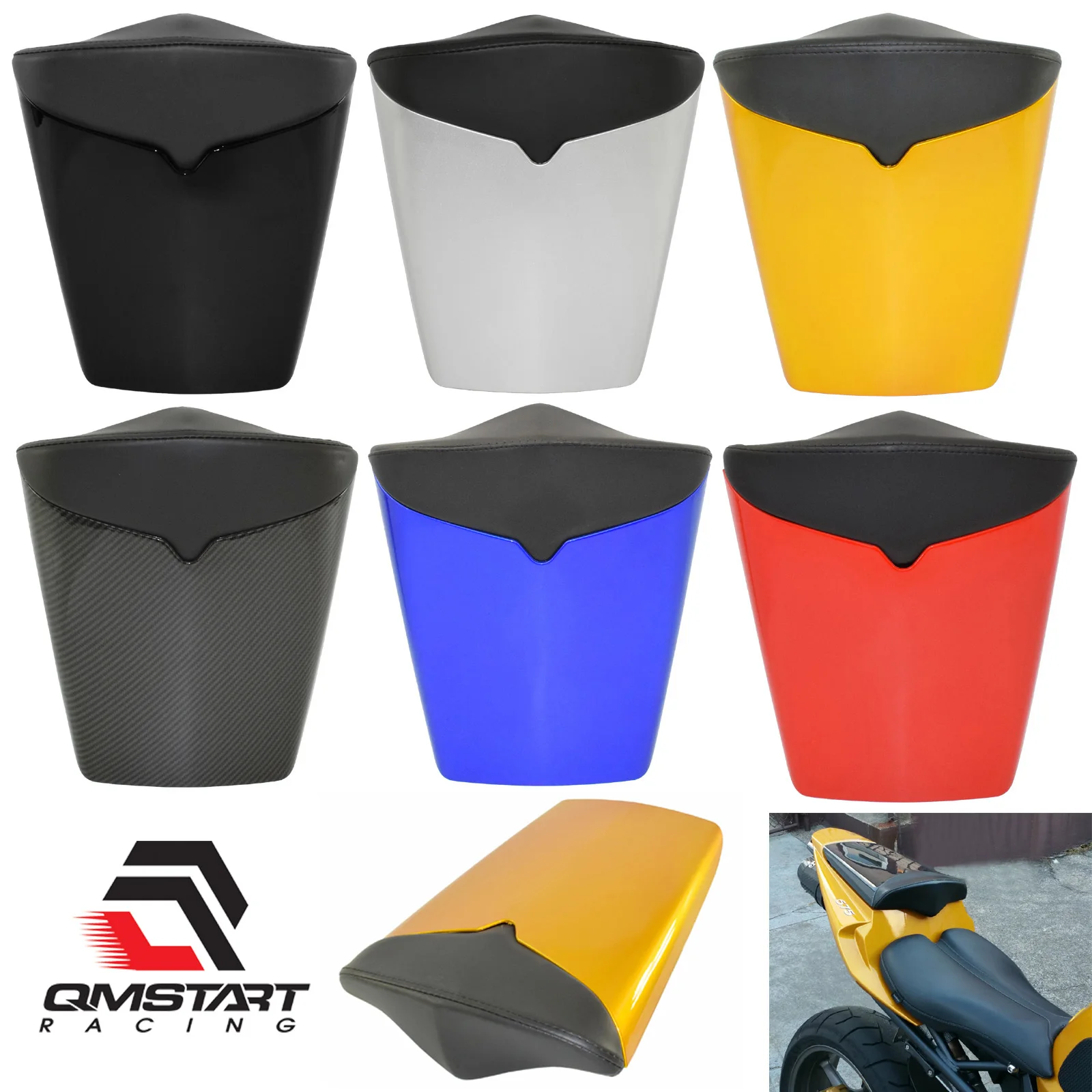 TAORIDERMOTOMotorcycleRearPassengerPillionSeatCoverSoloCowl