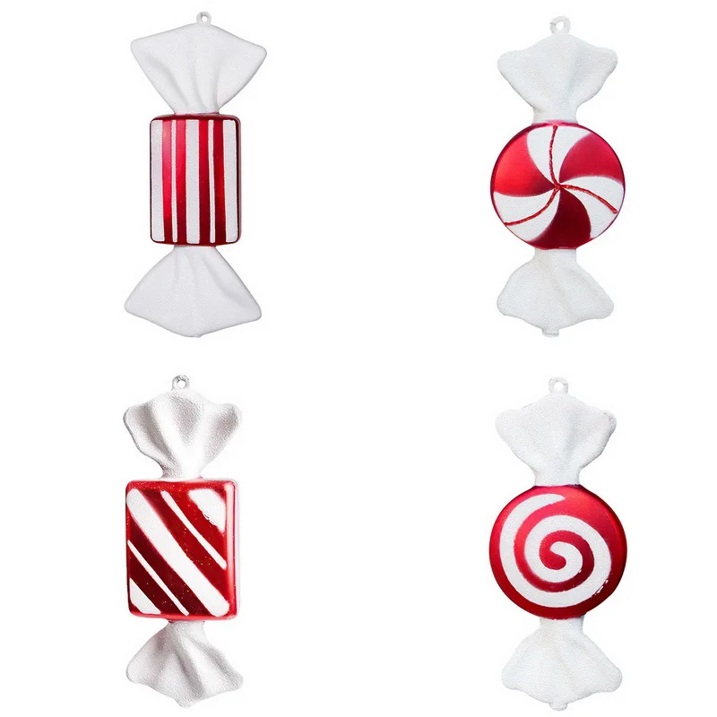 15 см большие строительные рождественские украшения свадебные красно-белые
