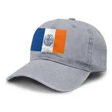 Нью-Йорк флаг города унисекс взрослых бейсболка ковбой кепки Snapback