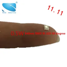 0,5 Вт 940nm инфракрасный светодиодный ИК светодиодный 2835 SMD поверхностного монтажа Устройств 60 градусов невидимый инфракрасный для охранной сигнализации