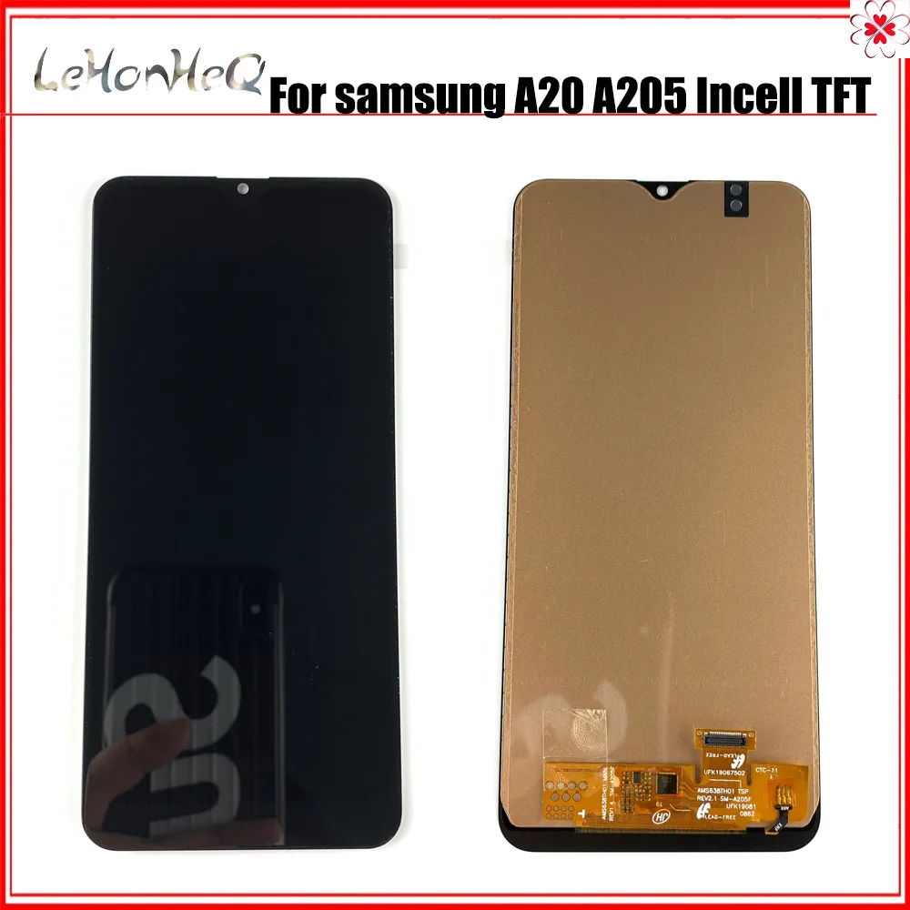 Новый ЖК дисплей для Samsung Galaxy A20 A205 A205G A205F сенсорный экран дигитайзер сборка samsung
