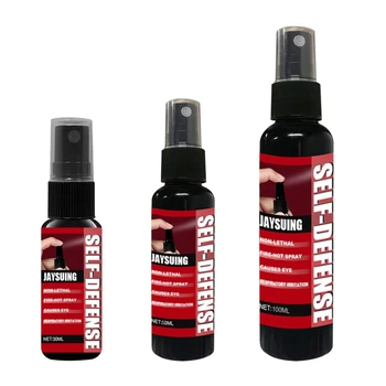 

Red Pepper Spray Women Self-Defense Small Canister Big Protection Chili Water L4MC