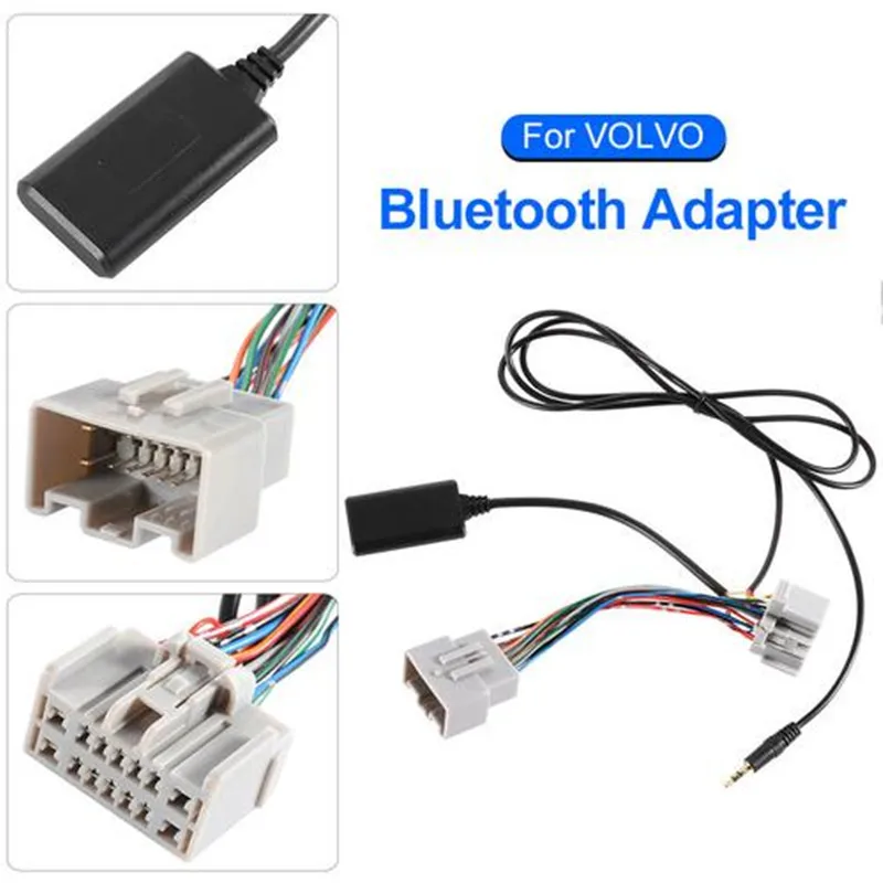 Автомобильный Bluetooth аудио кабель 12 в 14 контактов AUX адаптер для VOLVO C30 C70 S40 S60 S70 S80 V40