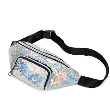 

2 Pockets Fashion Waist Bag Female Belt Unisex Fanny Pack Chest Bag Outdoor Travel Pocket Phone Pouch Belly Bags Purse bling