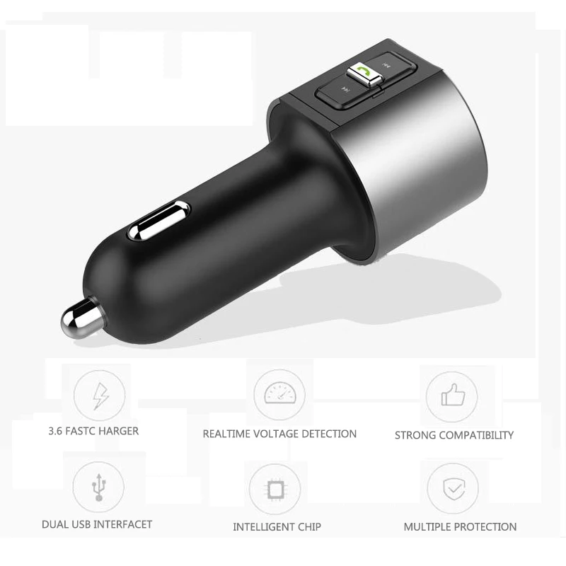 Автомобильный комплект беспроводной связи Kingslims Bluetooth для автомобиля fm