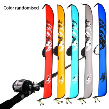 

Accessory With Handle Outdoor Zipper Closure Thickened EVA Tools Organizer Case Foldable Carrier Fishing Rod Bag Durable
