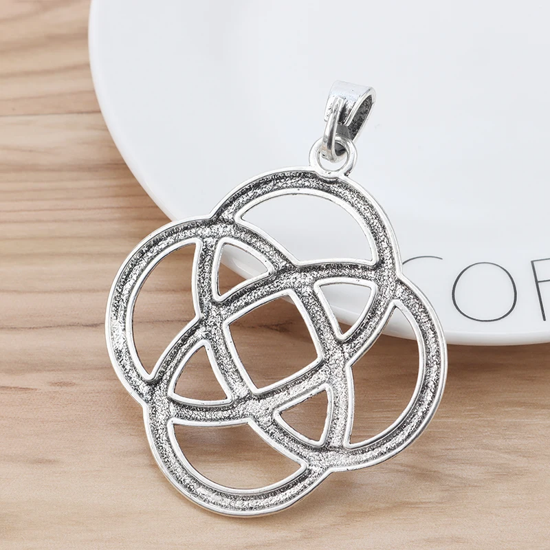 de nudos chinos grandes, colgante collar, joyería, accesorios, 73x66mm - AliExpress