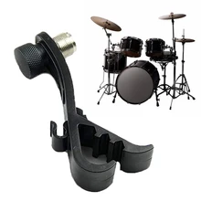 Accessories Shockproof Stand Stage Universal Tool Mount Drum Rim Clamp Holder Plastic Adjustable Mic Clip Musical Instrument