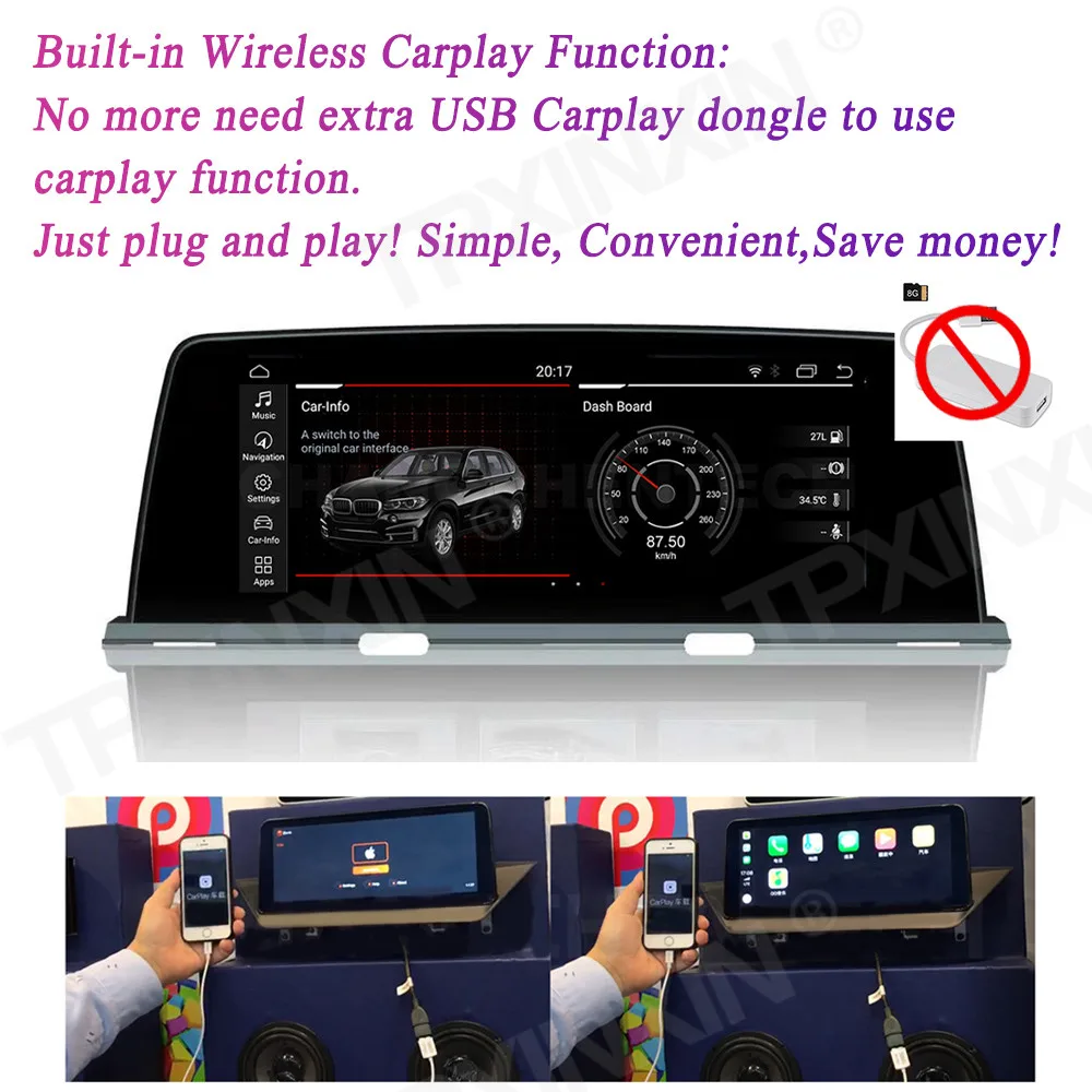 

8 + 128G Android для BMW 6 серии 6GT M6 F06/F12Car стерео аудио аксессуары навигация GPS навигация Радио беспроводной CarPlay Автомагнитола