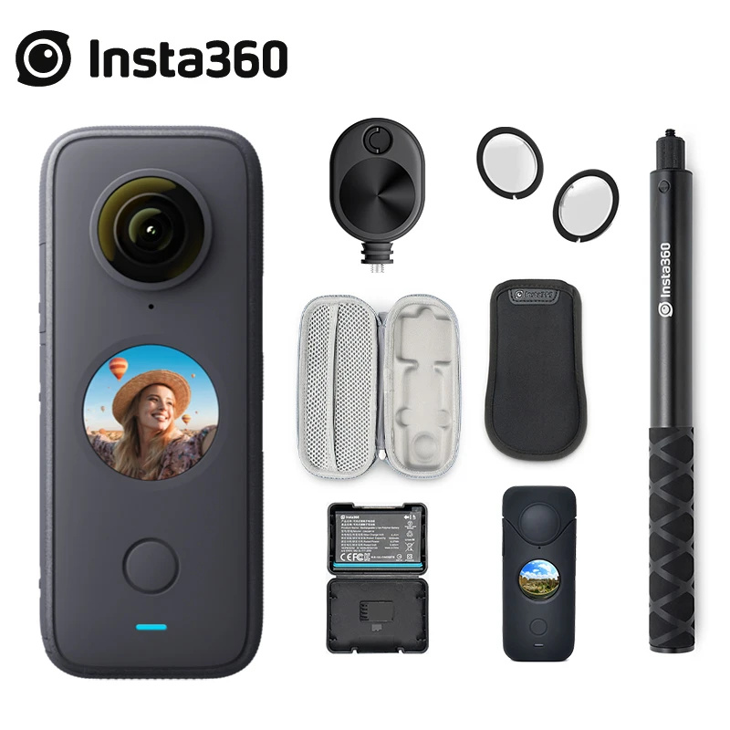 Insta360 One X2 Bundle 360 Action Camera 10m Waterproof Insta 360 One