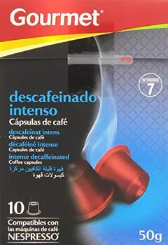 

Gourmet - Cápsulas de café - Descafeinado intenso - 10 x 5 g