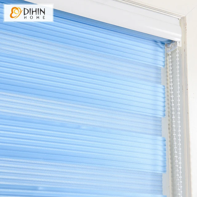 Új Tervezésű Luxus Kézi Nagykereskedelmi Zebra Árnyalatok Vízszintes Elsötétítés Dupla Rétegű Redőnyök - Image 3