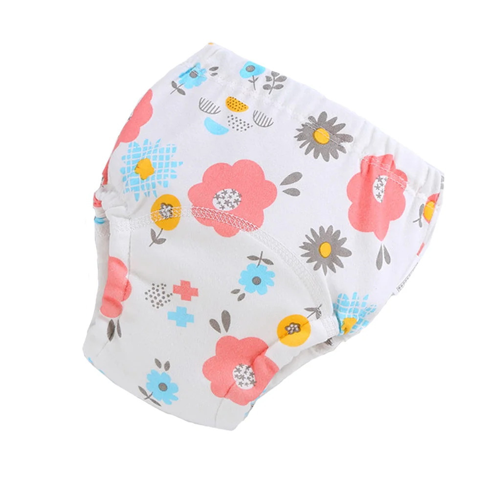 Cotton Training Pants Waterproof Toddler Potty Training Underwear for Boys and Girls Diapers Washable and Reusable Baby Nappy - Цвет: 56