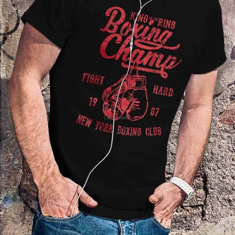 Camiseta de boxeo para hombre y mujer, camisa de boxeo de regalo seguidor, regalo de Boxer, camisa de ventilador de boxeo, King Of The Ring| Camisetas| - AliExpress