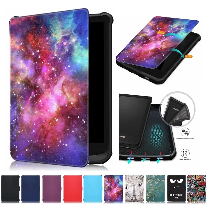 Тонкий умный чехол для телефона Pocketbook 616 627 632 PocketBook Touch Lux 4 Basic 2 чехол|Чехлы