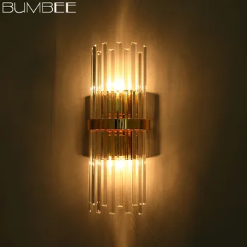

Post-modern Creative Crystal Wall Lamp Northern Europe Light Wall Lighting Aisle Decoration Bedside Bedroom Wall Lights Lamparas