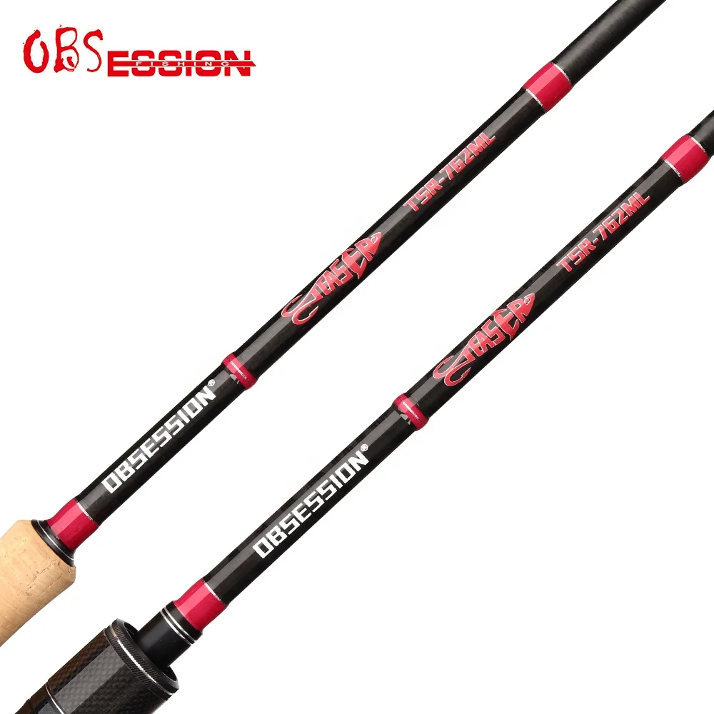 OBSESSION Japan Fishing Spinning Rod Casting Rod 2 Pieces Bass Rod Fuji Guide Reel Seat Pesca Carbon Fiber Fishing Rod Tackle