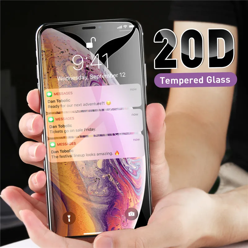 Moskado 20D защитное закаленное стекло для iphone 6 7 6s 8 Plus 11 Pro XS Max XR Защитное экрана на 6S
