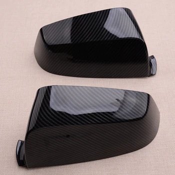 

1Pair ABS Car Side Rearview Door Wing Mirror Cover Cap 51167187431 51167187432 Fit for BMW 5 Series E60 E61 E63 E64 2008-2010