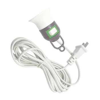

Portable Power Cord Cable E27 Pendant Lamp Socket With On/off For Bedroom Studios 3 Meter US Plug Suspension Socket Holder