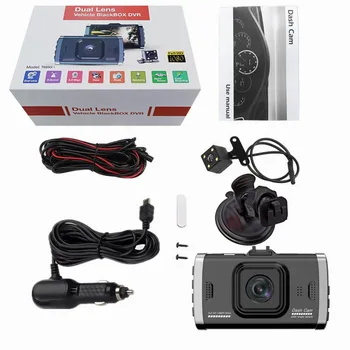 

Mini Car Driving Recorder HD Night Vision Dashboard Camera With 3-in LCD Screen Loop Recording Function