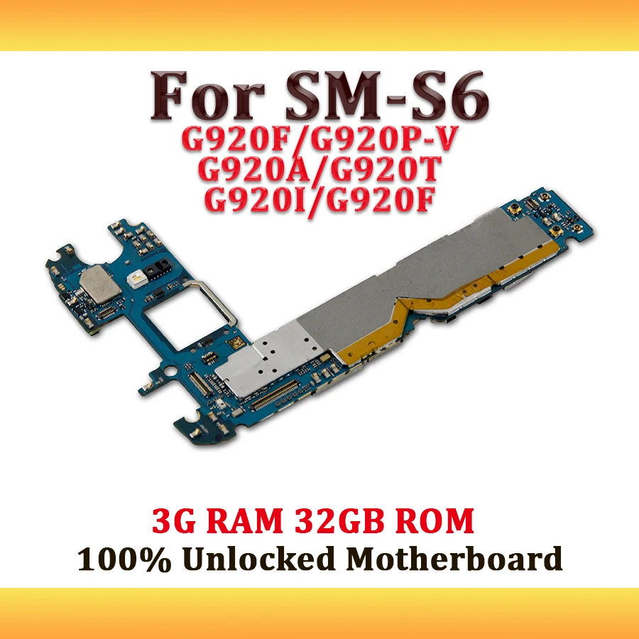 

Original Circuit Board For Samsung Galaxy S6 Motherboard G920F G920P G920V G920A G920T G920I With Android System