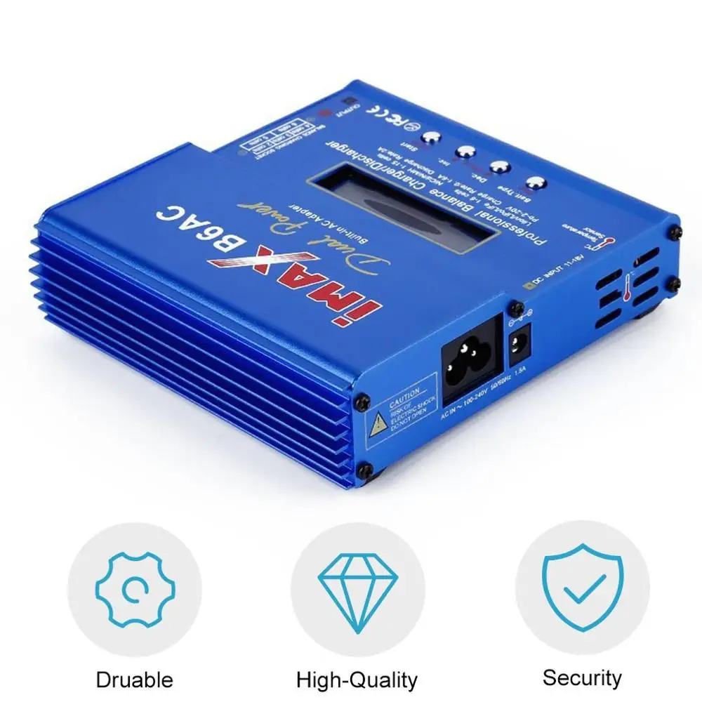 

Professional iMAX B6AC Intelligent Compact Balance Charger/ Discharger US Plug T Slots AC To DC Adaptor drop shipping new 2019