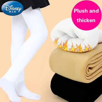 

Disney children's pantyhose girls' Leggings with plush and thickening bare legs