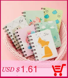 Креативный блокнот в виде пули из мультфильма Kawaii Coil notebook s милый блокнот-планировщик школьные офисные канцелярские принадлежности 016048