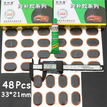 

48pcs Rubber Puncture Patches Bicycle Bike Tire Tyre Tube Repair Cycle Patch Kit Tool Parts Dropshipping