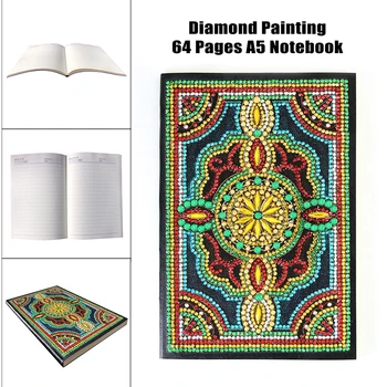 

EverShine Diamond Embroidery Flowers A5 Notebook Special Shaped Diamond Painting Cross Stitch Diamond Mosaic Painting Rhinestone