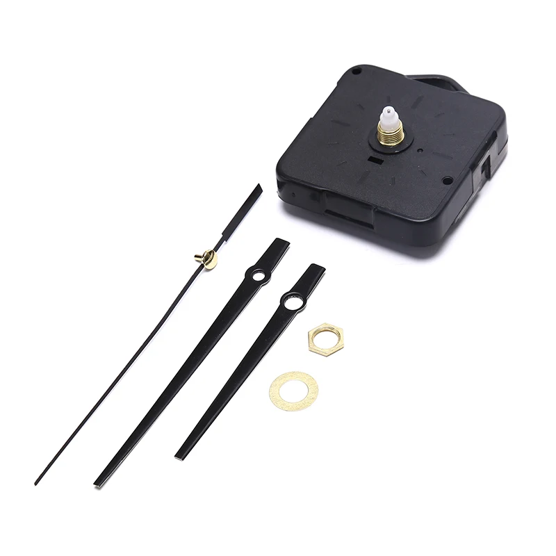 Sessiz duvar saati mekanizması sessiz kuvars DIY duvar saati hareketi makinesi gümüş eller tamir kiti aracı değiştirin seti aksesuarları