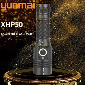 

xhp50 1474 led flashlight usb charging Stretch zoom Shock Resistant 18650 rechargeable flashlight torch Strong magnetic tail