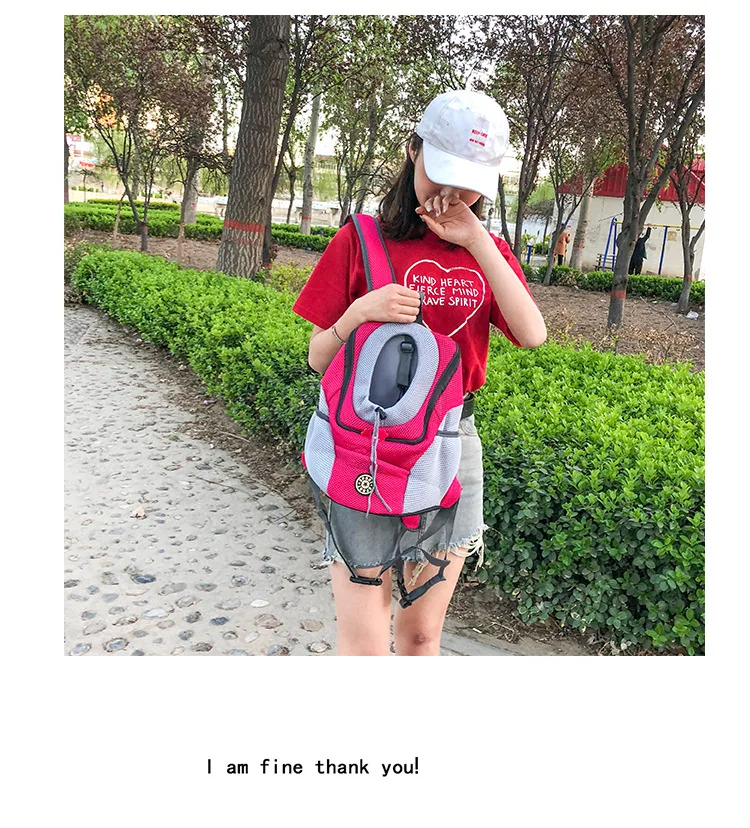 Hoomall сумка для переноски собак на открытом воздухе переносная Передняя сумка для собак с сетчатый рюкзак для путешествий двойной рюкзак