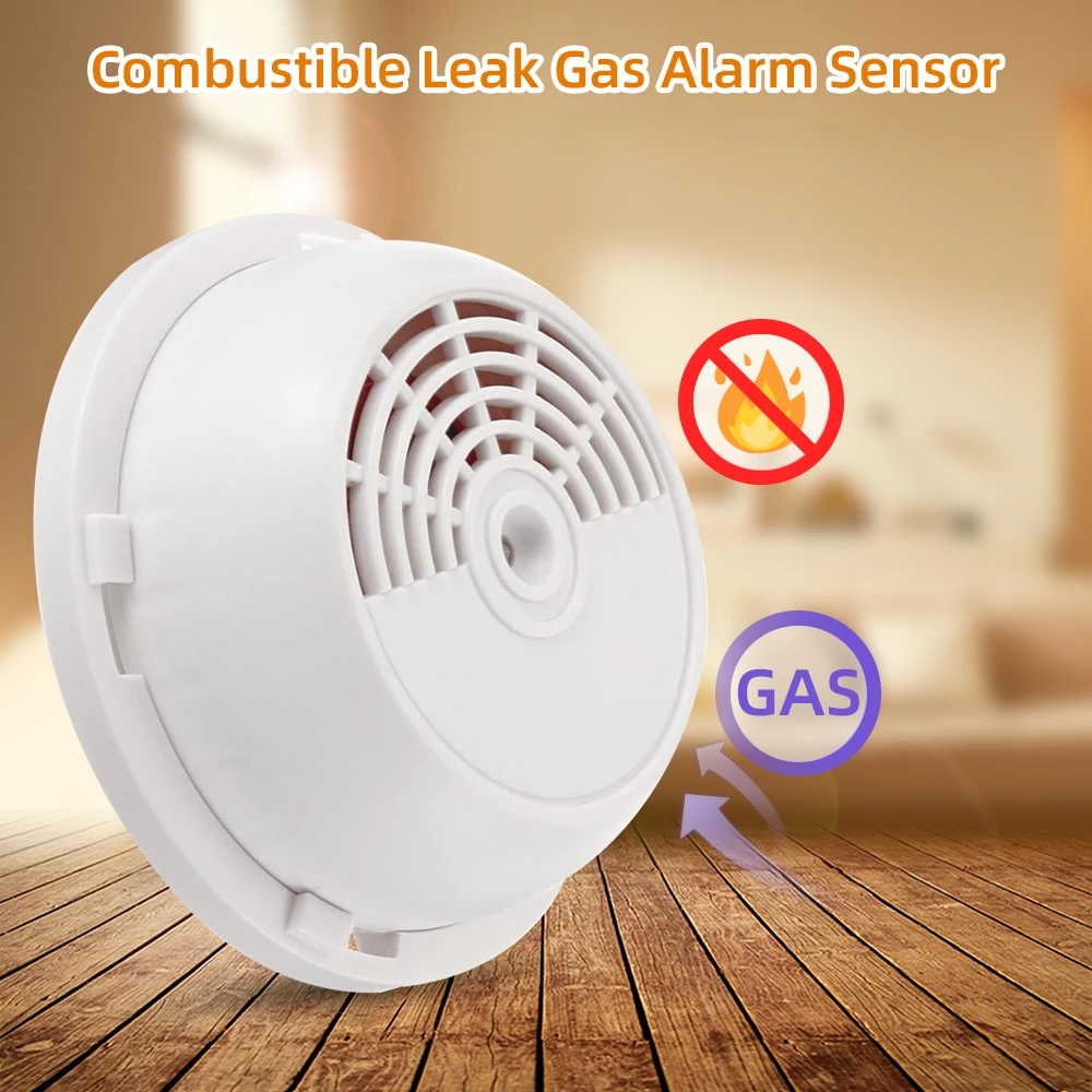 

12V Smoke Alarm Sensor Wired Gas Leak Sensor Detector Protection Alarm Sensor For Home Factory Security Alarm System